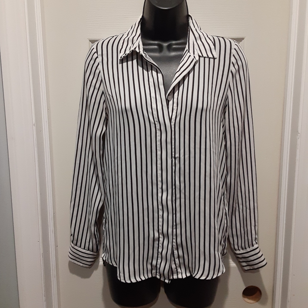 Silky Button Down Work Blouse